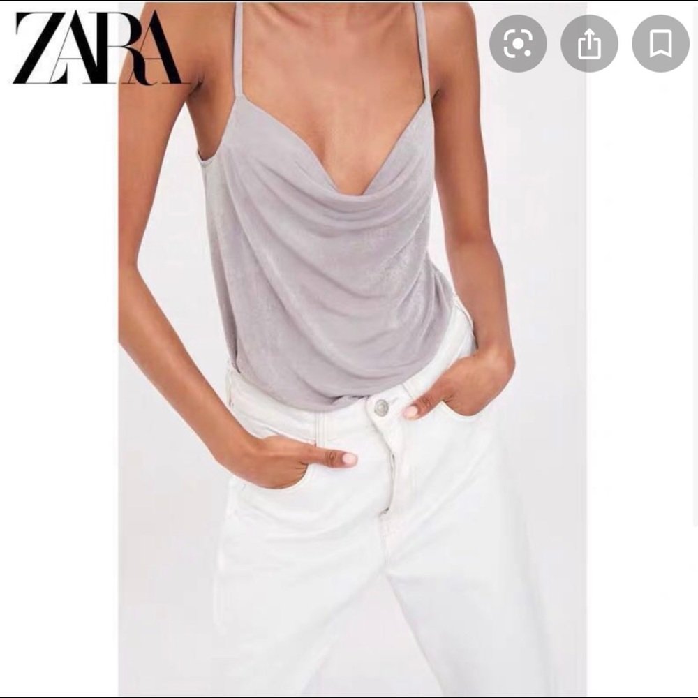 Zara cowl neck bodysuit